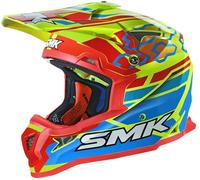 SMK Allterra Tribou N Casco de motocross, rojo-amarillo, tamaño XL para Hombres