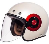 SMK Eldorado Casco Jet, blanco/rojo, Talla XS (53/54)