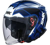 SMK GTJ Tourer Casco Jet, blanco-turquesa-azul, tamaño M para Hombres