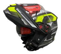 SMK Gullwing Venture Amarillo Mate, Casco de Moto Modular Abatible PJ para Hombre y Mujer, con Visera Interior Ahumada, Interior Desmontable, 22.06