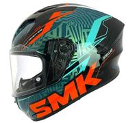 SMK Helmets Casco Integral Modelo Stellar Fury Decorado Brillo (GL257C) Totalmente Homologado 22.06 (XS 53/54)