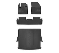 SMK Set de alfombrillas de goma y alfombrillas de maletero para DS 7 Crossback desde 2017 Mejora la comodidad de tus viajes con la alfombrilla antideslizante para coche 3D- alfombrillas para todo tipo