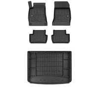 SMK Set de alfombrillas de goma y alfombrillas de maletero para Mercedes-Benz B Clase W246 2011-2018 Mejora la comodidad de tus viajes con la alfombrilla antideslizante para coche 3D- alfombrillas par