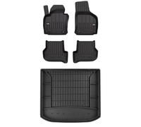 SMK Set de alfombrillas de goma y alfombrillas de maletero para SEAT Toledo III 2004-2009 Mejora la comodidad de tus viajes con la alfombrilla antideslizante para coche 3D- alfombrillas para todo tipo