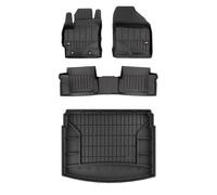 SMK Set de alfombrillas de goma y alfombrillas de maletero para Toyota Auris II 2012-2018 Mejora la comodidad de tus viajes con la alfombrilla antideslizante para coche 3D- alfombrillas para todo tipo