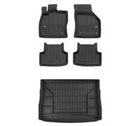 SMK Set de Alfombrillas de Goma y Alfombrillas de Maletero para Volkswagen Golf VII 2012-2020 Mejora la Comodidad de Tus Viajes con la Alfombrilla Antideslizante para Coche 3D- Alfombrillas para Todo