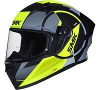 SMK Stellar Faro Casco, negro-gris-amarillo, tamaño XL para Hombres