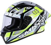 SMK Stellar Uno Sport Casco, gris-amarillo, tamaño S para Hombres