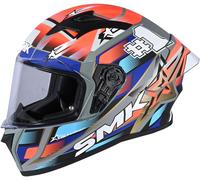 §Casco Integral SMK Stellar Uno Sport Rojo-Azul§