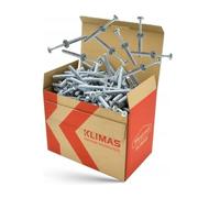 SMK Tacos de clavo con cuello cilíndrico (8 x 50 mm, 100 unidades)