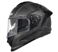 SMK Titan Carbon Mate, Casco de Moto Integral con Visor Solar Interior, Unisex Helmets Hombre y Mujer, Homologado 22.06