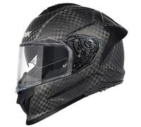 SMK Titan Carbon Mate, Casco de Moto Integral con Visor Solar Interior, Unisex Helmets Hombre y Mujer, Homologado 22.06 (M)