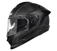 SMK Titan Carbon Mate, Casco de Moto Integral con Visor Solar Interior, Unisex Helmets Hombre y Mujer, Homologado 22.06 (L)