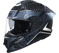 SMK Titan Carbon Nero 06 Casco, gris-blanco, tamaño XS para Hombres