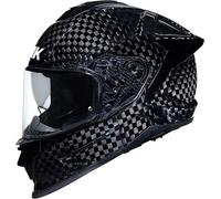 SMK Titan Carbon Solid, casco integral M male Negro