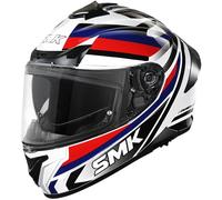 SMK Typhoon Freeride Casco, blanco-rojo, tamaño 2XL para Hombres