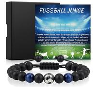 Smlper Pulsera de fútbol para niños, pulseras de la amistad, regalos de fútbol para niños de 5 a 14 años, pulsera de fútbol, regalo para comunión, confirmación, consagración juvenil, escolarización
