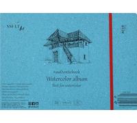 SMLT 5AB-12ST Authentic Line - Bloc de acuarelas cosido (245 x 176 mm, 280 g/m², 12 hojas), color blanco