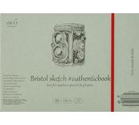 smlt 5eb de 18st Authentic line 245 x 176 mm genähtes Bocetos authenticbook, 185 GSM especialmente Blanco y lisa Bristol papel, 18 hojas