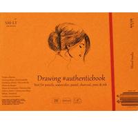 SMLT 5MIXB-18ST Authentic Line - Bloc de bocetos cosido (245 x 176 mm, papel multimedia mixto de 200 g/m², 18 hojas)