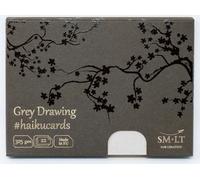 smlt C de 22 (325) Haiku Cards 147 x 106 mm Gris Tarjetas de cartón en la caja, 325 GSM, tarjetas de 22