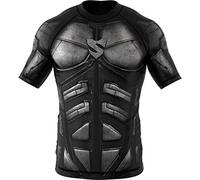 SMMASH Dark Knight Rashguard Niño Manga Corta, Camisetas para MMA, Artes Marciales, Deportivo Niño Camiseta, Krav Maga, BJJ, K1, Karate, Material Transpirable y Antibacteriano, (M)