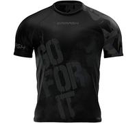 SMMASH Invisible Camiseta de Entrenamiento para Hombre Manga Corta, Camiseta Deporte Hombre, Crossfit, Tshirt Gym, Outdoor, Material Transpirable y Antibacteriano, (L)