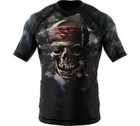SMMASH Pirates of MMA Rashguard Niño Manga Corta, Camisetas para MMA, Artes Marciales, Deportivo Niño Camiseta, Krav Maga, K1, Karate, Material Transpirable y Antibacteriano, (S)