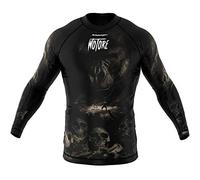 SMMASH Rashguard para Hombre con Manga Larga, Camisetas Deporte para MMA, Mallas Deporte para Krav Maga BJJ K1 Karate Muay Thai, Material Transpirable y Antibacteriano