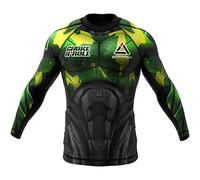 SMMASH Rashguard para Hombre con Manga Larga, Camisetas Deporte para MMA, Mallas Deporte para Krav Maga BJJ K1 Karate Muay Thai, Material Transpirable y Antibacteriano