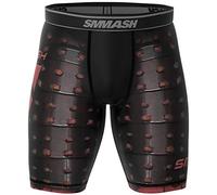 SMMASH Vale Tudo Leggins Deportivo Corto Hombre, Pantalon Deporte, Mallas Deportes Hombre para MMA Muay Thai Krav Maga BJJ, Material Transpirable y Antibacteriano