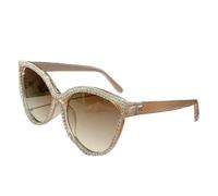 SMMZRF Gafas de sol de moda con diamantes de imitación para mujer, gafas de sol personalizadas con marco grande, protección UV, Algo, With box