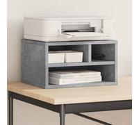 smnyxs Soporte De Impresora Gris Hormigón 40x32x22,5 cm Madera De | Organizador de archivos, biblioteca, mesita de noche, mesa de café, auxiliar, almacenamiento de cocina, ollas condimentos