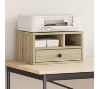 smnyxs Soporte para impresora roble Sonoma 40x32x22,5 cm Madera de | Organizador multifuncional, almacenamiento de archivos, mesa auxiliar, biblioteca, mesita de noche, utensilios de cocina