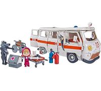 Smoby 109309863 Playset Ambulancia de Masha y el Oso, Multicolor, 3 Figuras y Accesorios