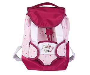 Smoby 220364WEB - Mochila con portabebes y portabiberones Integrados, para muñecas y muñecas, Correas Ajustables