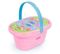 Smoby 310589 Cesta Picnic Peppa Pig, Color Rosa, 21 Accesorios