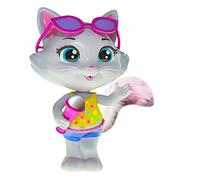 Smoby 44 Gatos Personaje Milady 20 cm, Canciones de la Serie TV Incluidas y función de grabación, 3 años 7600180139