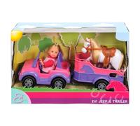 Smoby - 5737460 - Muñeca Mini - con Evi Jeep / Van / caballo , color/modelo surtido