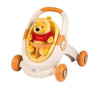 Smoby - Andador 3 en 1 de Winnie The Pooh - Ayuda para Caminar, Cochecito y Asiento con Juguete de Peluche - A Partir de 12 Meses