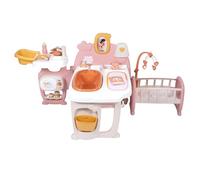 Smoby - Baby Nurse - Casita grande para bebés - Para bebés de hasta 42 cm - 3 zonas de juego - 19 accesorios - Plegable y transportable - Material reciclado - A partir de 3 años - Fabricado en Francia