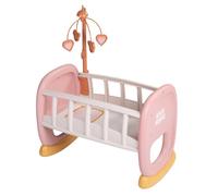 Smoby - Baby Nurse - Cuna con Barras - para Muñecas de hasta 42 Cms - Cama Mecedora - Material Reciclado - A Partir de 18 Meses