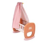 Smoby - Baby Nurse - Cuna - Para bebés de hasta 42 cm - Cuna con colchoneta de tela - Material reciclado - A partir de 18 meses - Fabricada en Francia