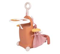 Smoby - Baby Nurse - Maleta de guardería 3 en 1 - para bebés de hasta 42 cm - 6 Accesorios - Asiento de Comedor - Rincón de Descanso - A Partir de 18 Meses - Fabricado en Francia
