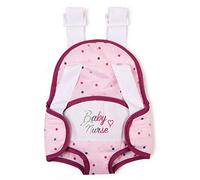 Smoby Baby Nurse- Mochila Portabebés para Muñeco Bebé de hasta 42cm, Correas Ajustables, Adecuado a Partir de 3 años