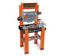Smoby- Banco de Trabajo Infantil Black&Decker Bricolo One, Taller, 79 Accesorios, Incluye Herramientas como Martillo, Destornillador, A Partir de 3 años (7600360732)