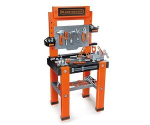 Smoby- Banco de Trabajo Infantil Black&Decker Bricolo One, Taller, 79 Accesorios, Incluye Herramientas como Martillo, Destornillador, A Partir de 3 años (7600360732)