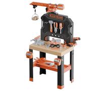 Smoby - Black+Decker - Banco Bricolo Builder - 87 Accesorios - Material Reciclado - De 3 años - Fabricación Francesa