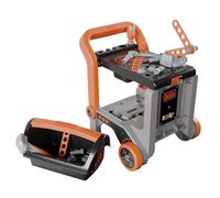 Smoby - Black+Decker - Carretilla de mano Bricolo - Juguete de imitación - Fácil de transportar - 18 accesorios incluidos - A partir de 3 años - Fabricado en Francia