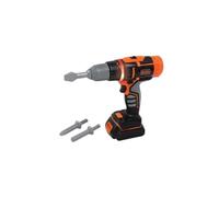 Smoby - Black+Decker - Taladro electrónico - Juguete de Bricolaje para niños - Puntas Intercambiables - 2 velocidades - Pilas Incluidas - A Partir de 3 años